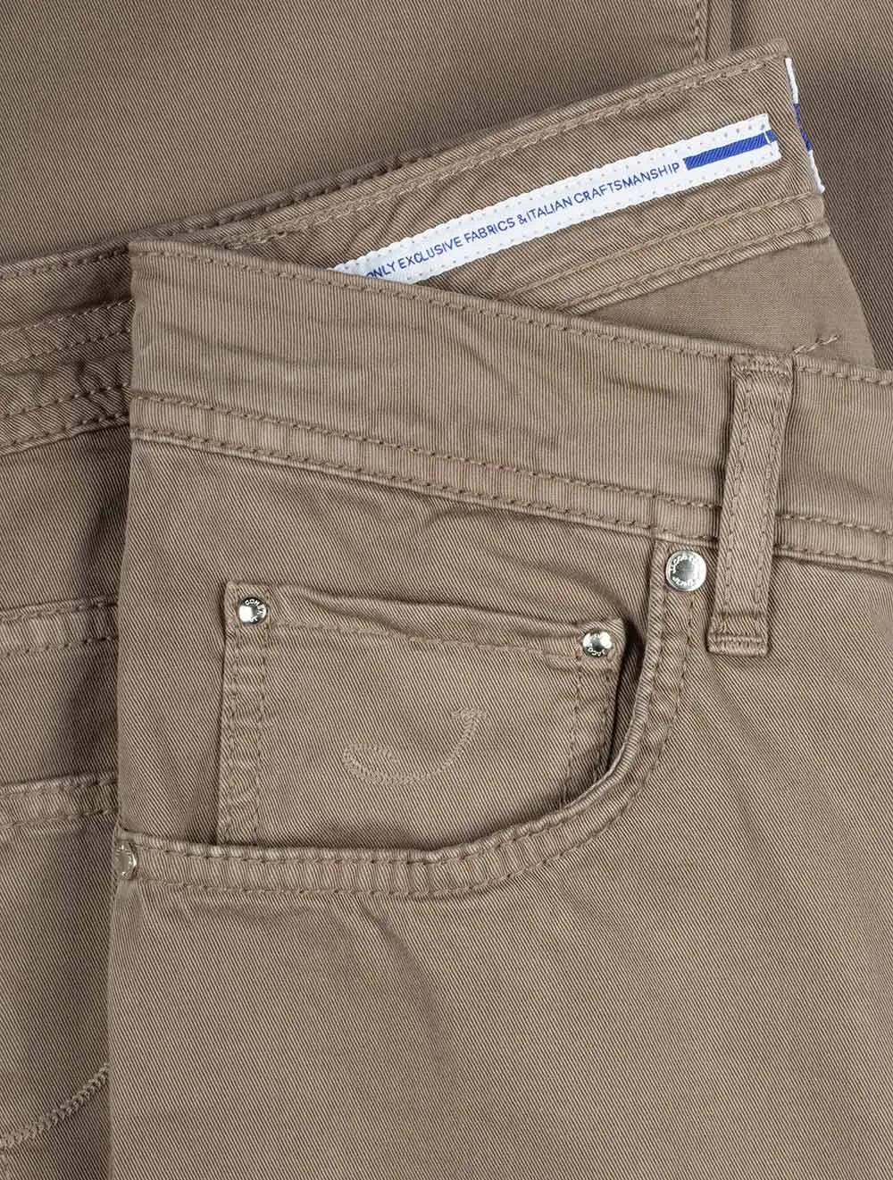 Jean Slim 5 Poches Nick Beige Foncé