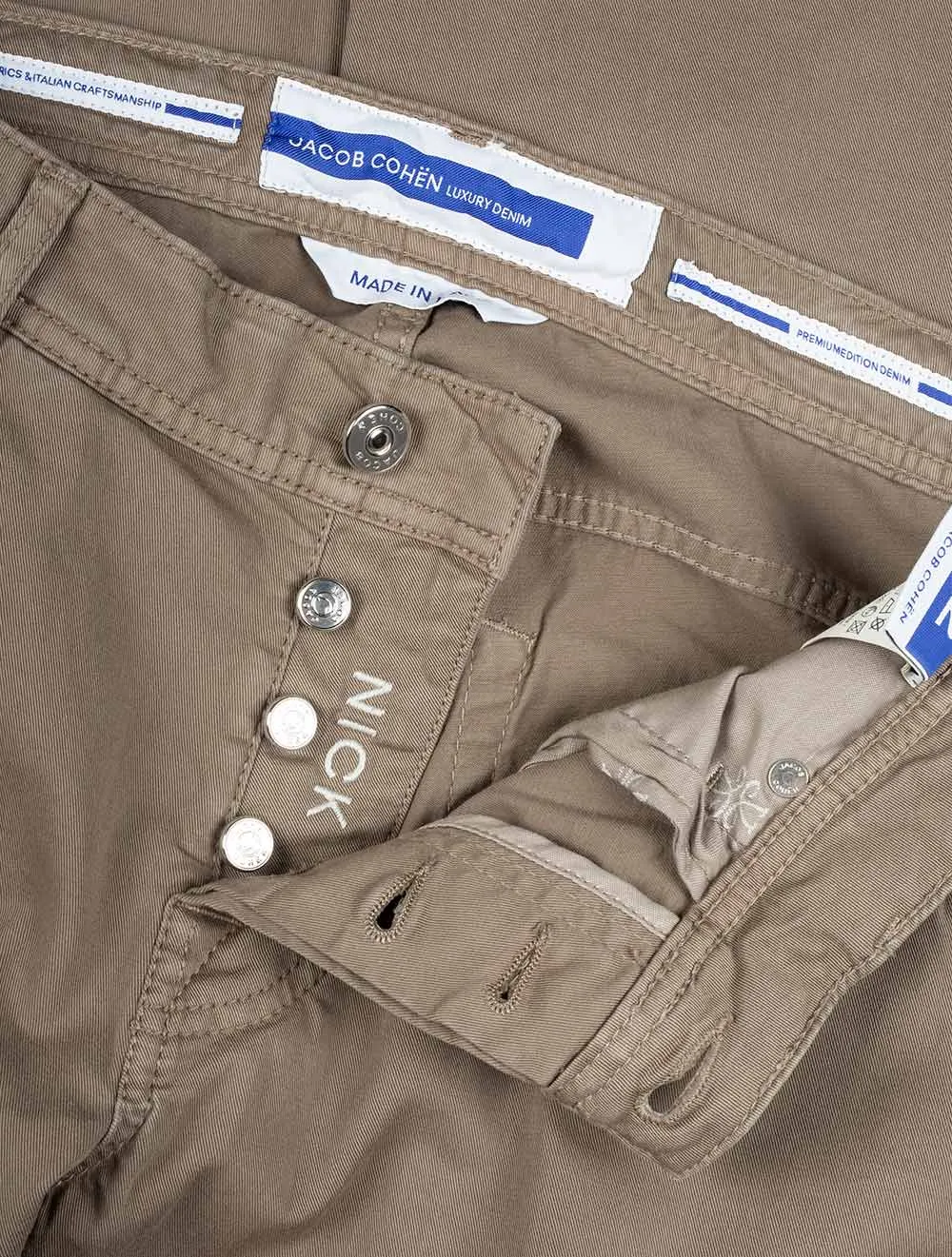 Jean Slim 5 Poches Nick Beige Foncé