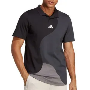 Adidas Clubhouse Polo à motifs colorés - Noir/Carbone Vêtements Adidas Homme