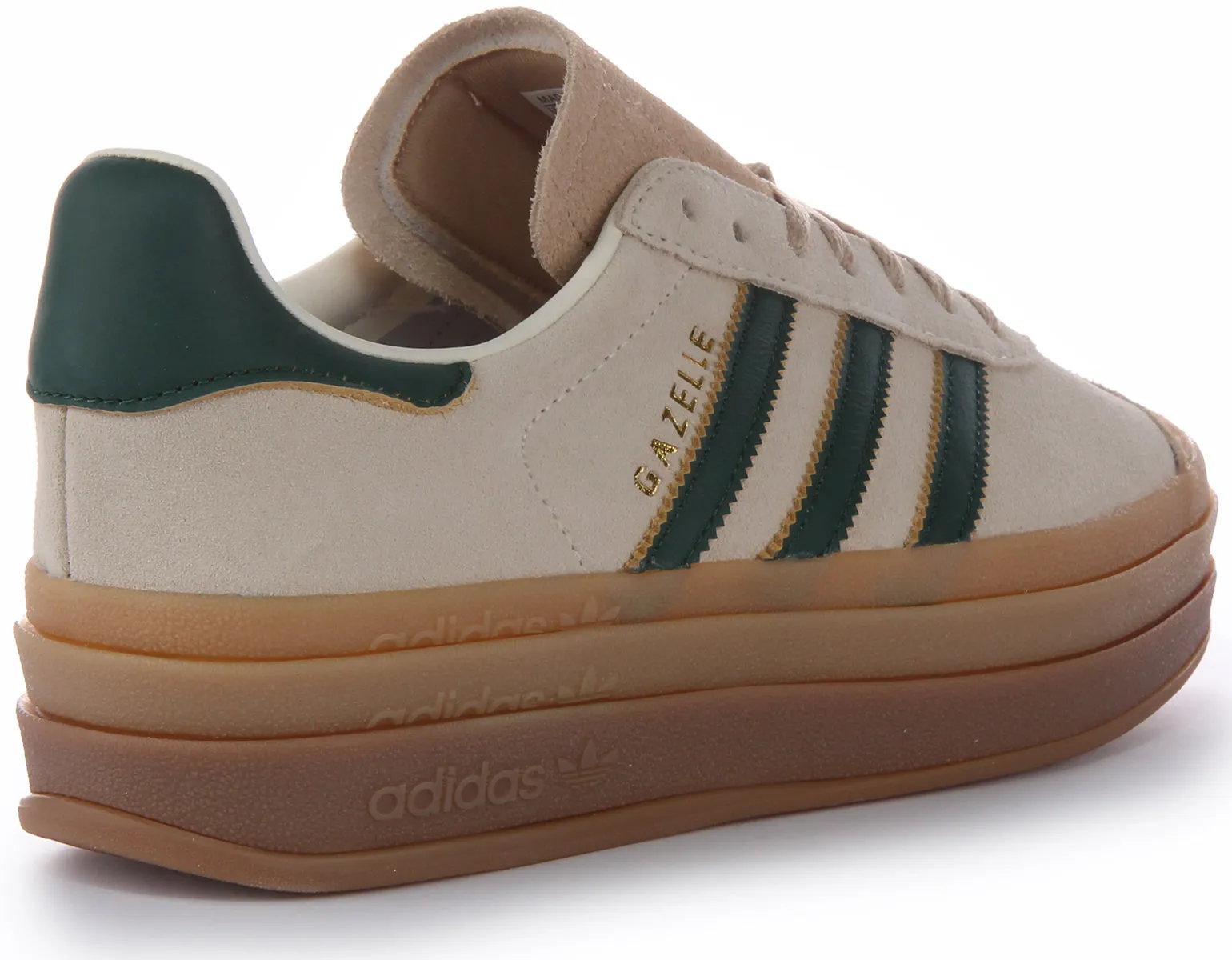 Adidas Gazelle en blanc et vert pour femmes Chaussures Adidas