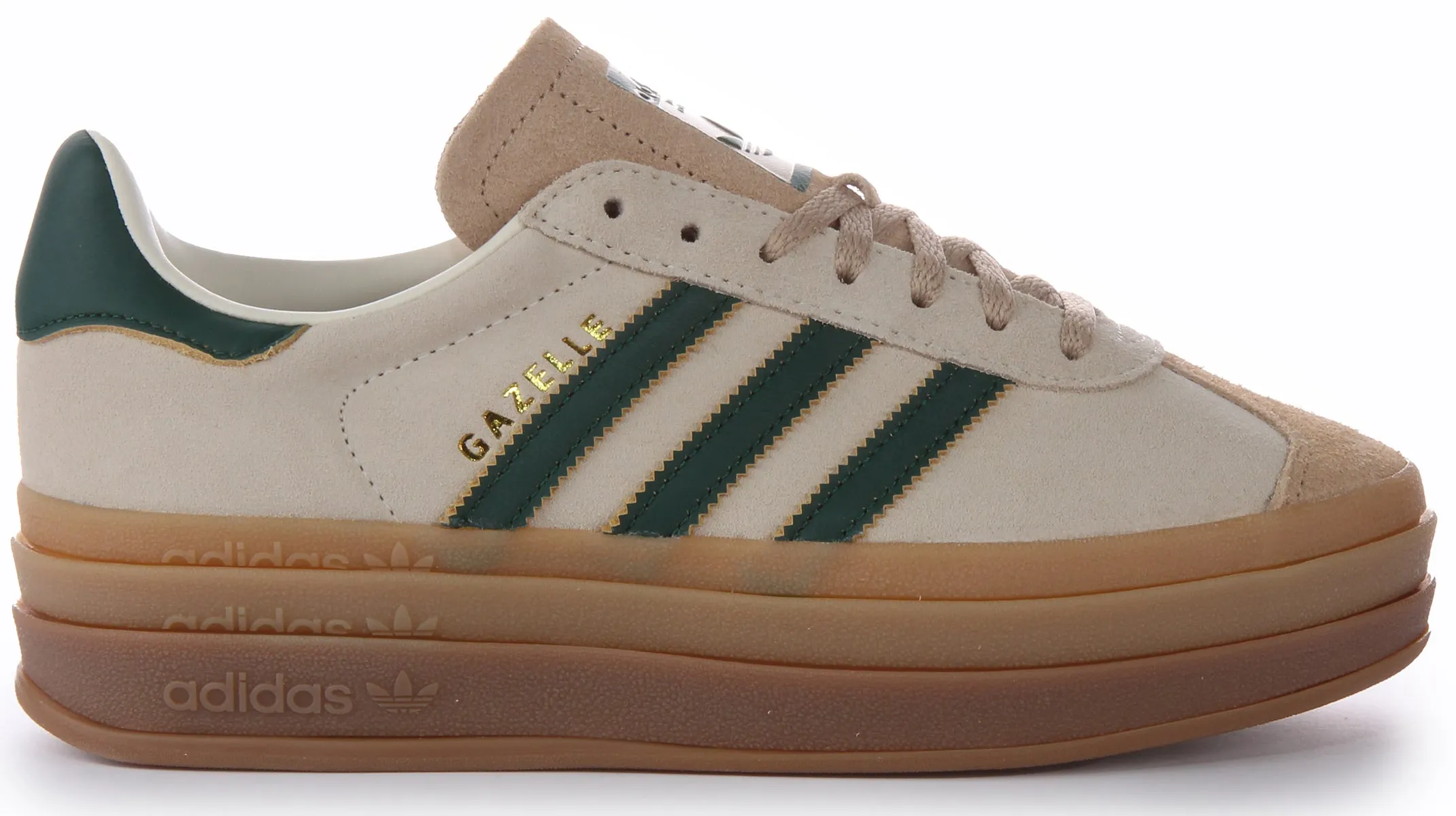 Adidas Gazelle en blanc et vert pour femmes Chaussures Adidas
