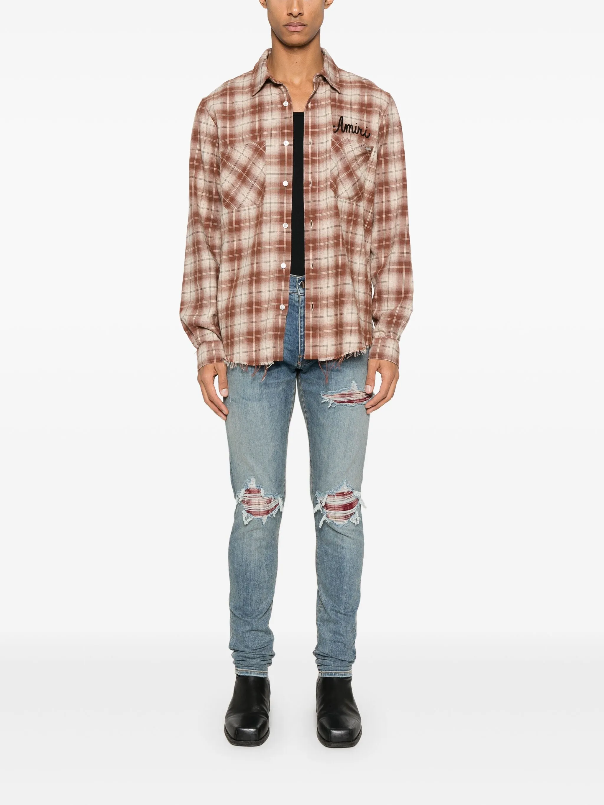 AMIRI - Chemise à carreaux pour hommes Shotgun Clothing_amiri