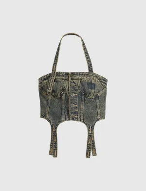CORSET EN JEAN POUR FEMME ANDERSSON BELL