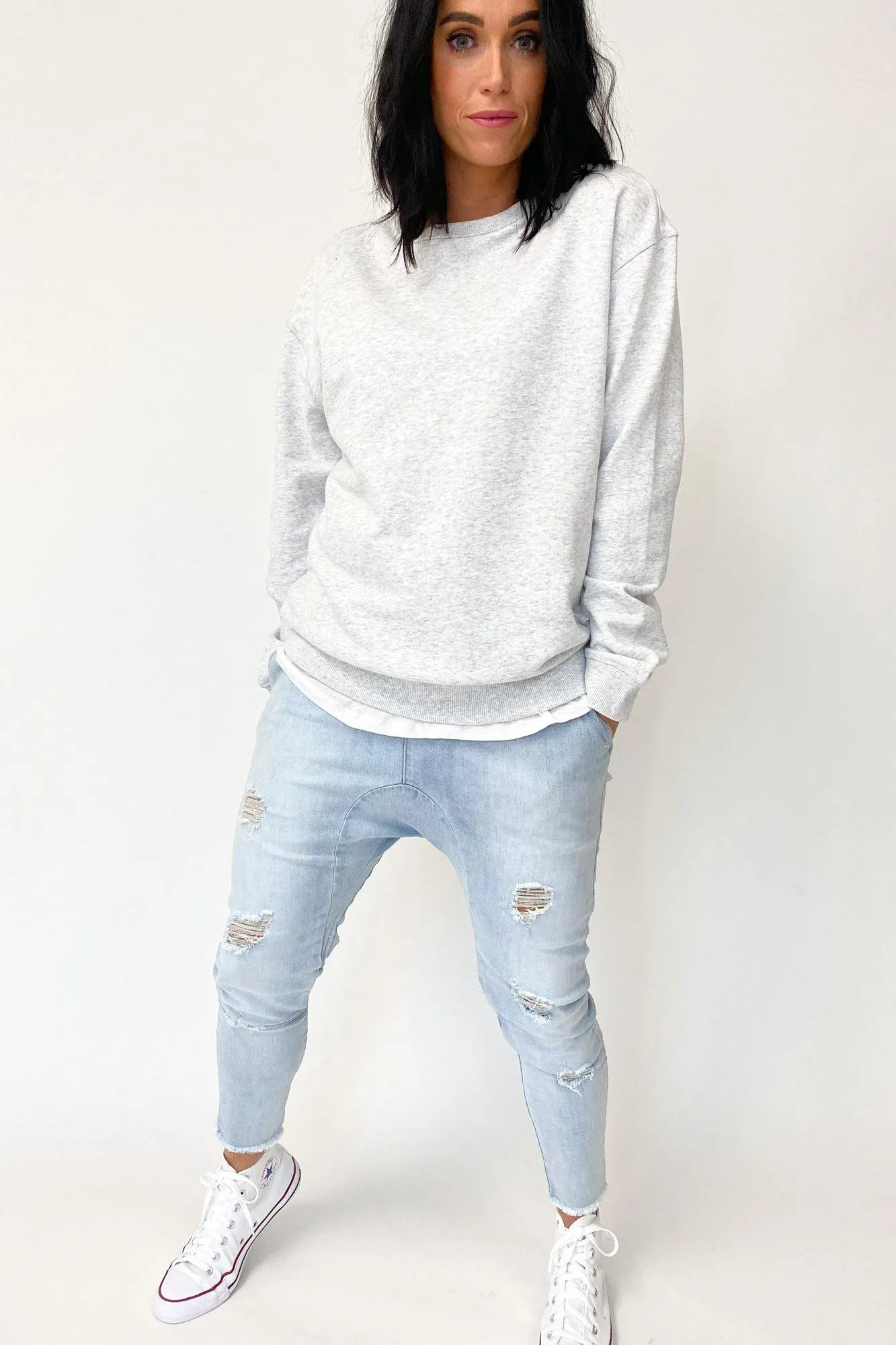AS Colour Premium Crew Blanc Marle
