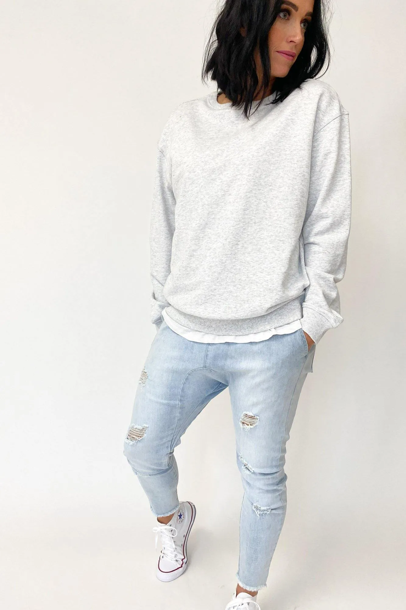 AS Colour Premium Crew Blanc Marle