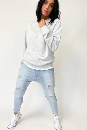 AS Colour Premium Crew Blanc Marle