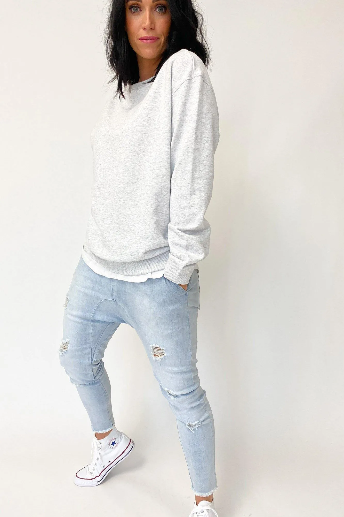 AS Colour Premium Crew Blanc Marle