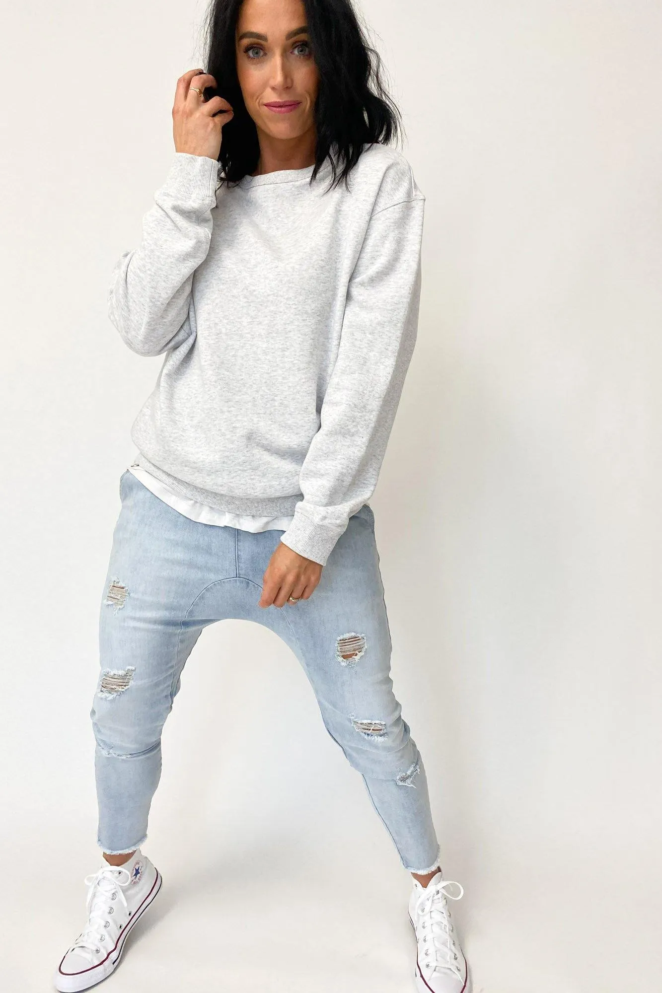 AS Colour Premium Crew Blanc Marle