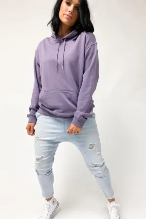 Comme Couleur Premium Capuche Mauve