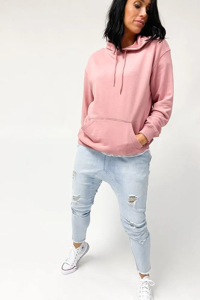 Comme Couleur Premium Hood Rose