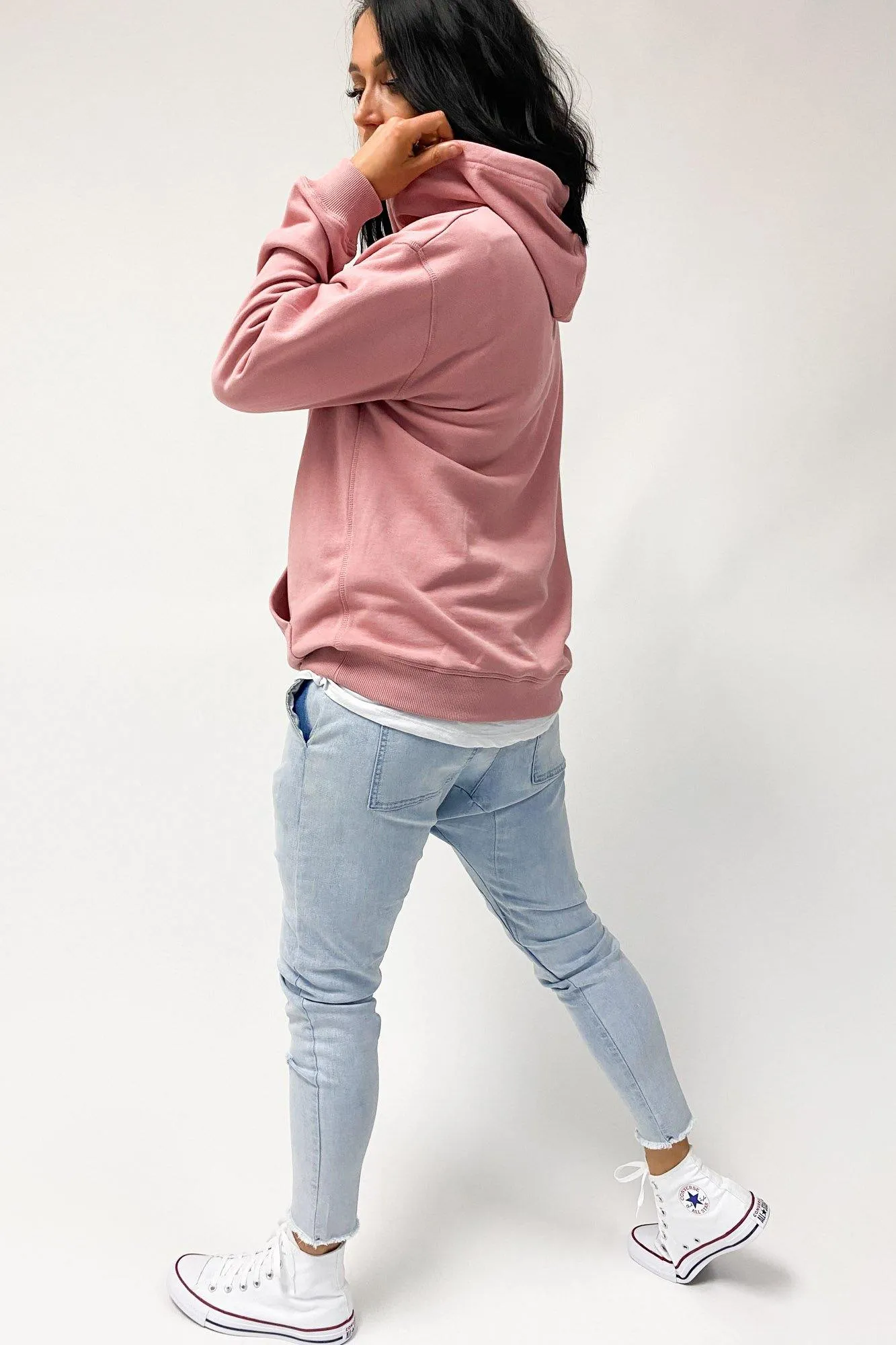 Comme Couleur Premium Hood Rose