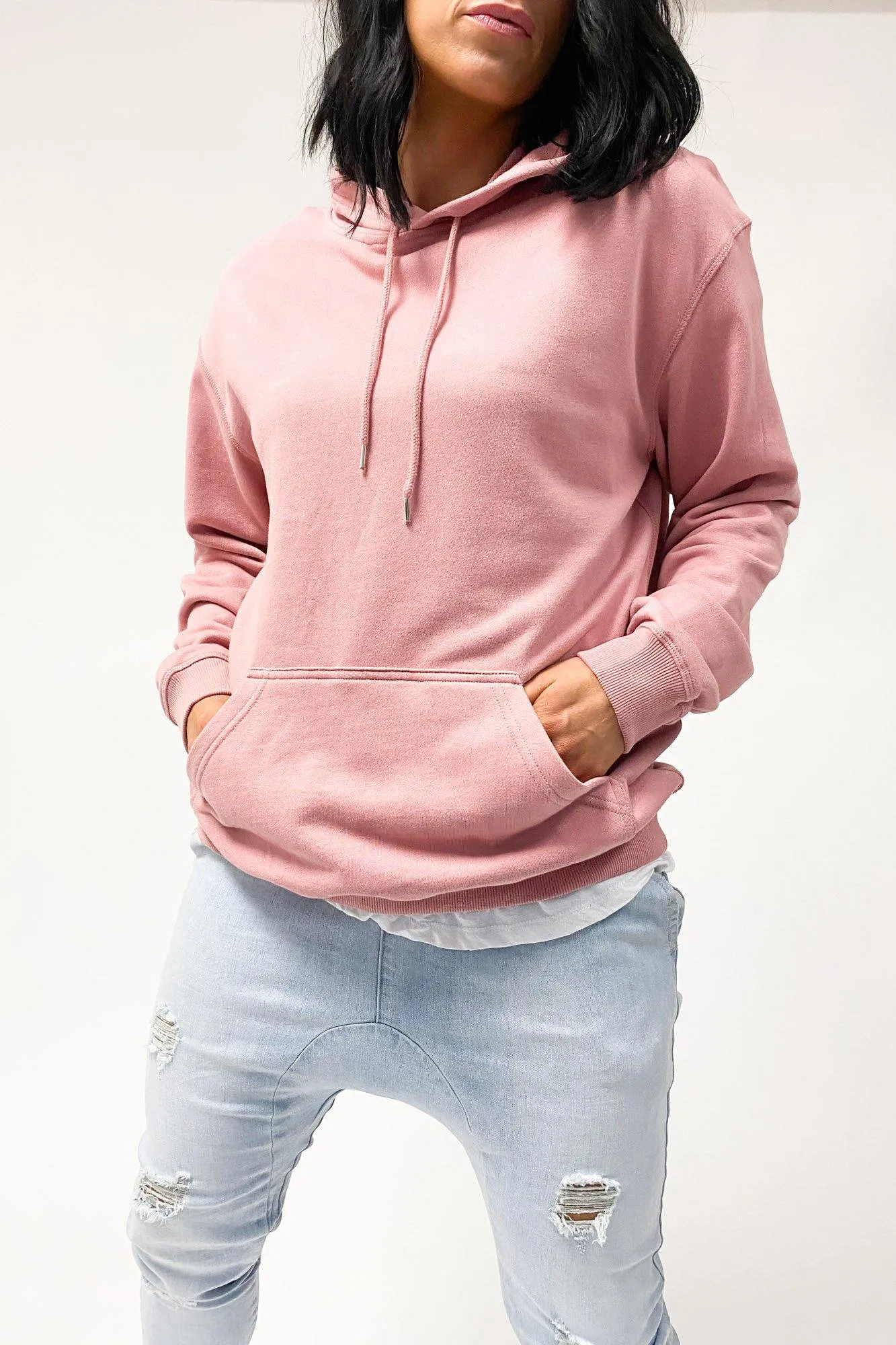Comme Couleur Premium Hood Rose