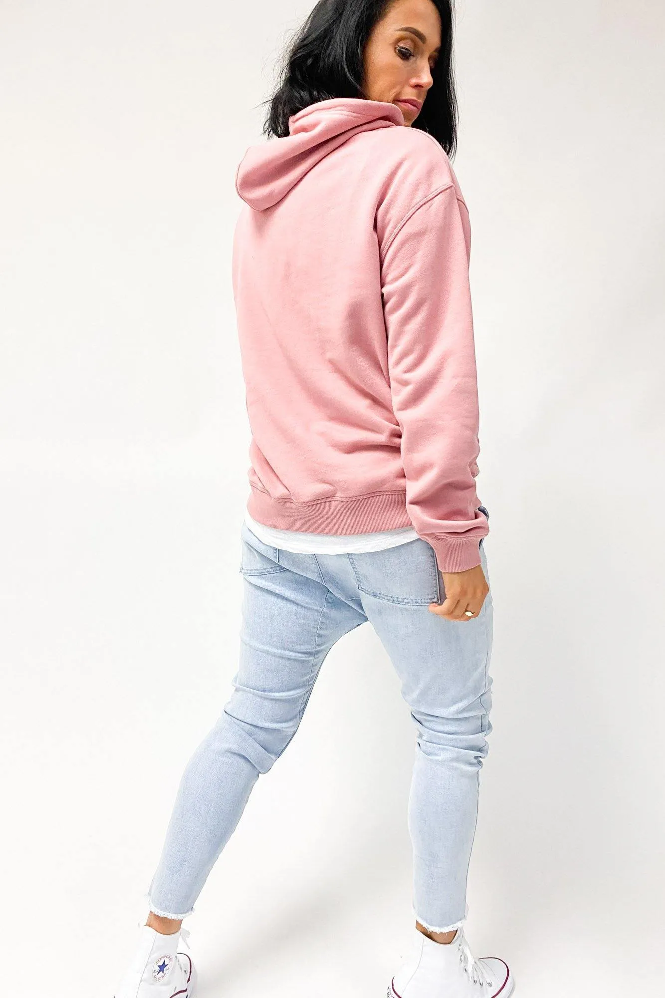 Comme Couleur Premium Hood Rose