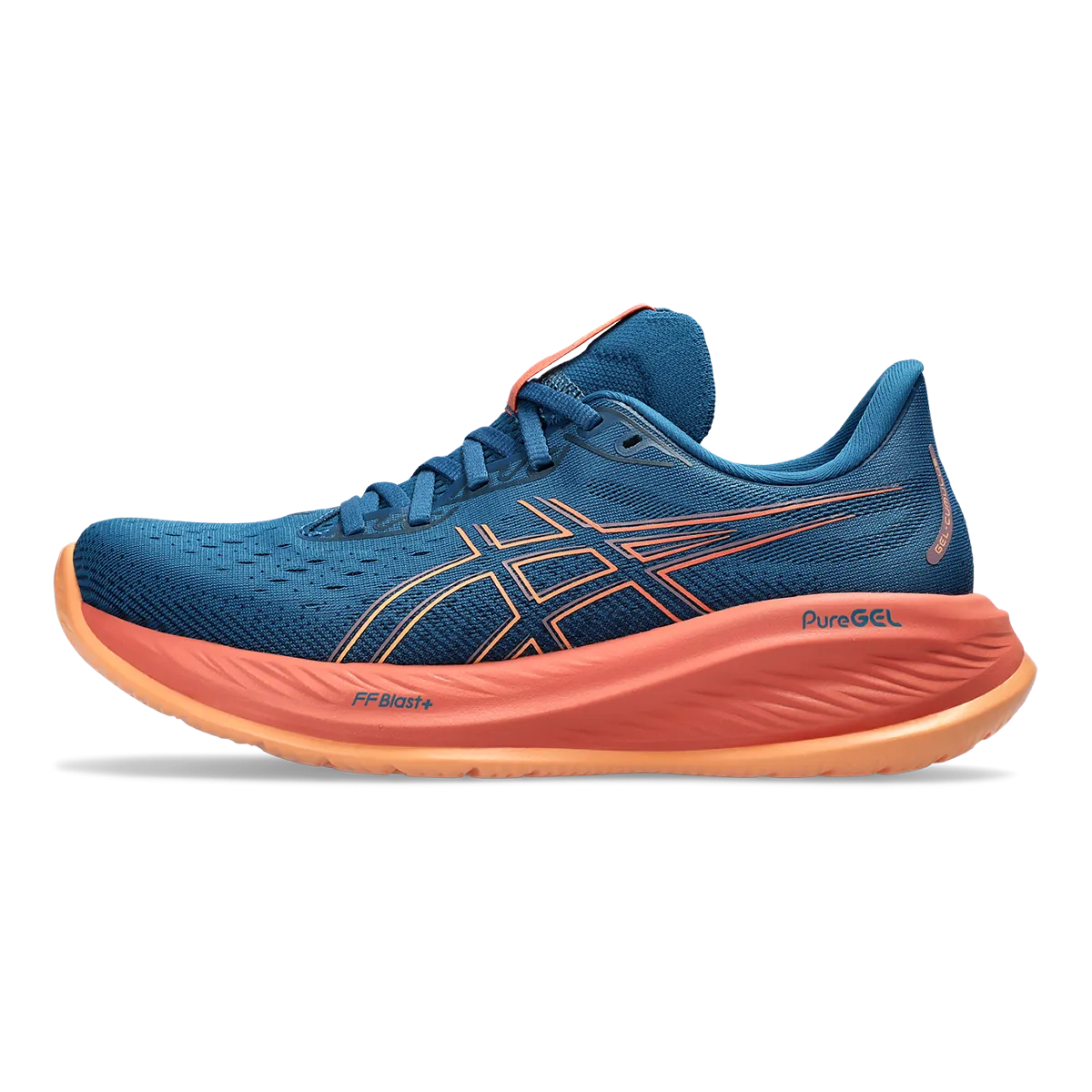 Asics Gel Cumulus 26 - Bleu marine riche - Orange délavé