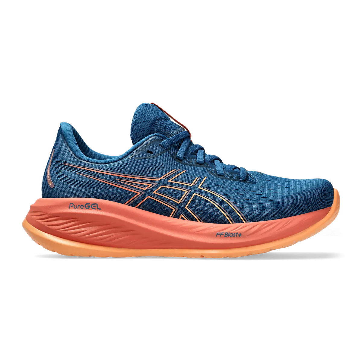 Asics Gel Cumulus 26 - Bleu marine riche - Orange délavé