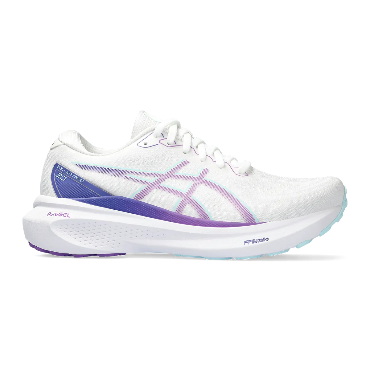 Asics Gel Kayano 30 - Blanc - Raisin Cyber