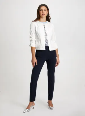 Pantalon en Bengaline & Veste en Jean Courte