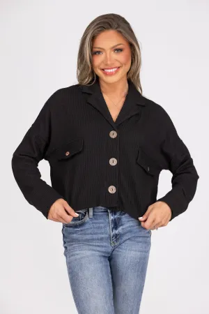 Veste courte côtelée pour femme - Mieux que jamais