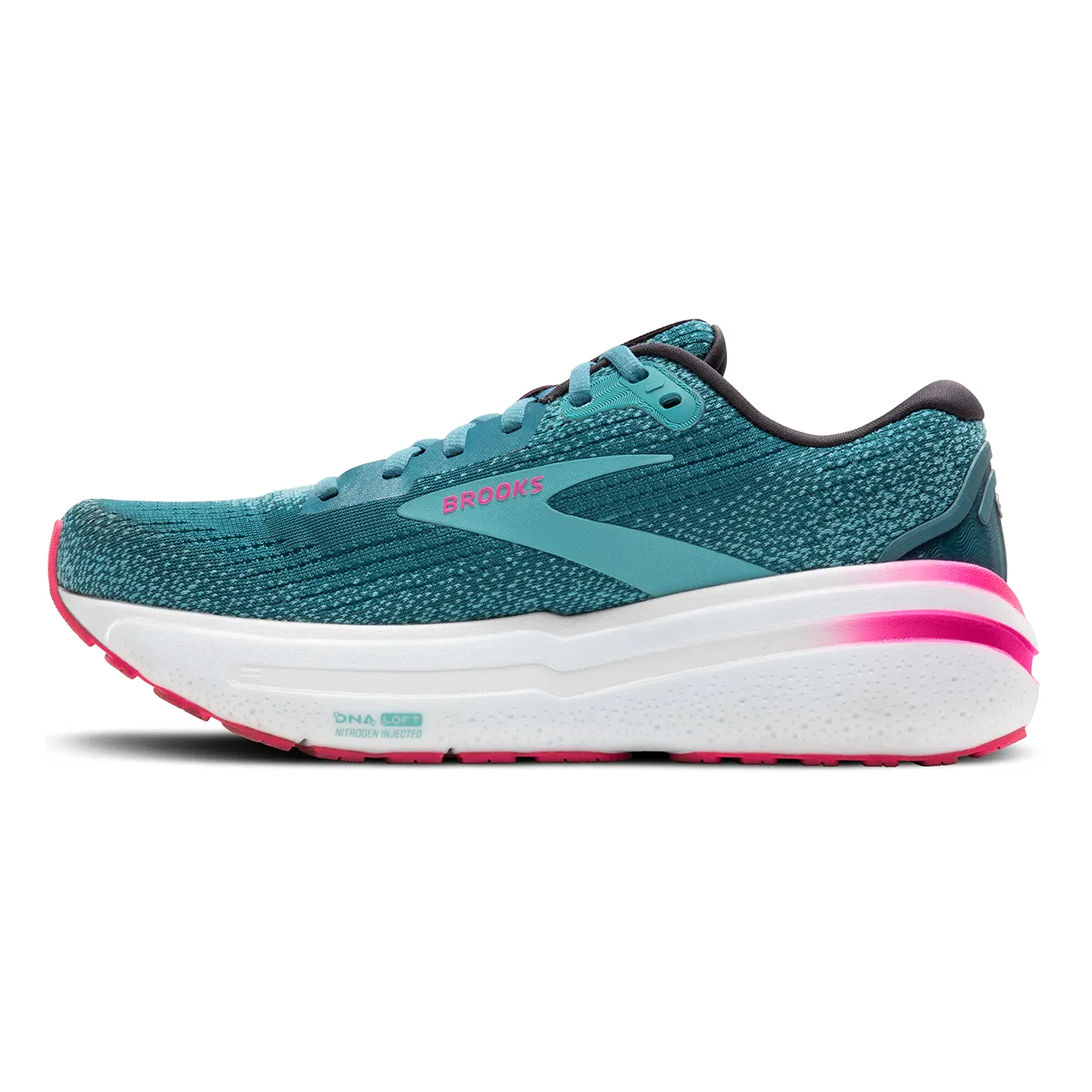 Brooks Ghost Max 2 - Bleu Tempête - Rose Knockout - Aqua