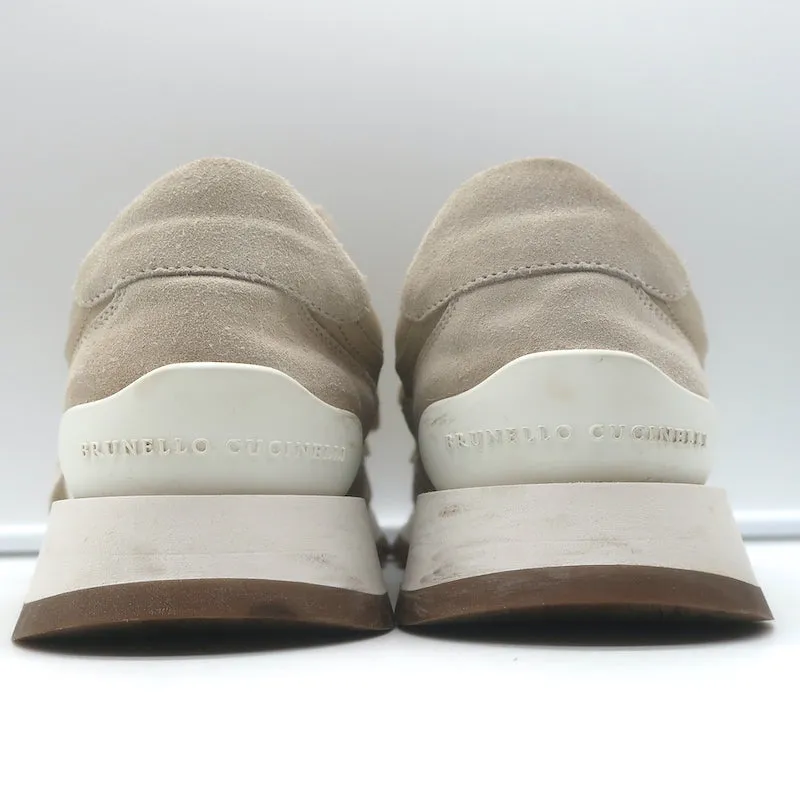 Brunello Cucinelli Basket de course en daim et garniture de monili Taille 39
