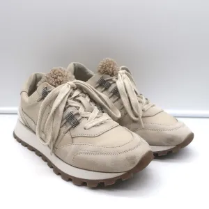 Brunello Cucinelli Basket de course en daim et garniture de monili Taille 39