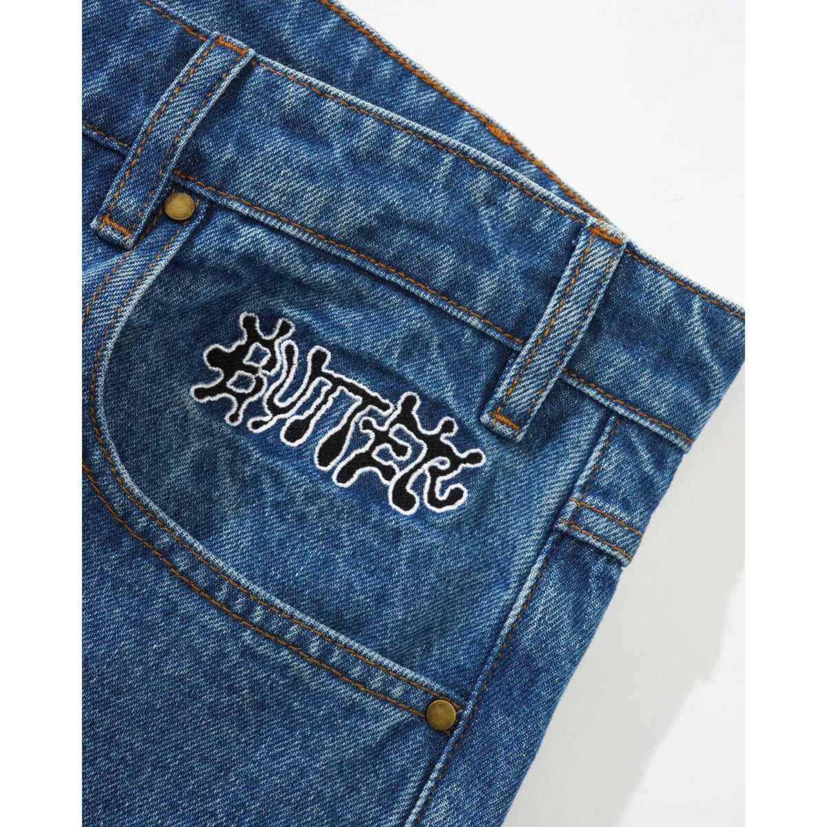 Butter Goods - Jeans Denim Encre Bleu Usé Butter Goods