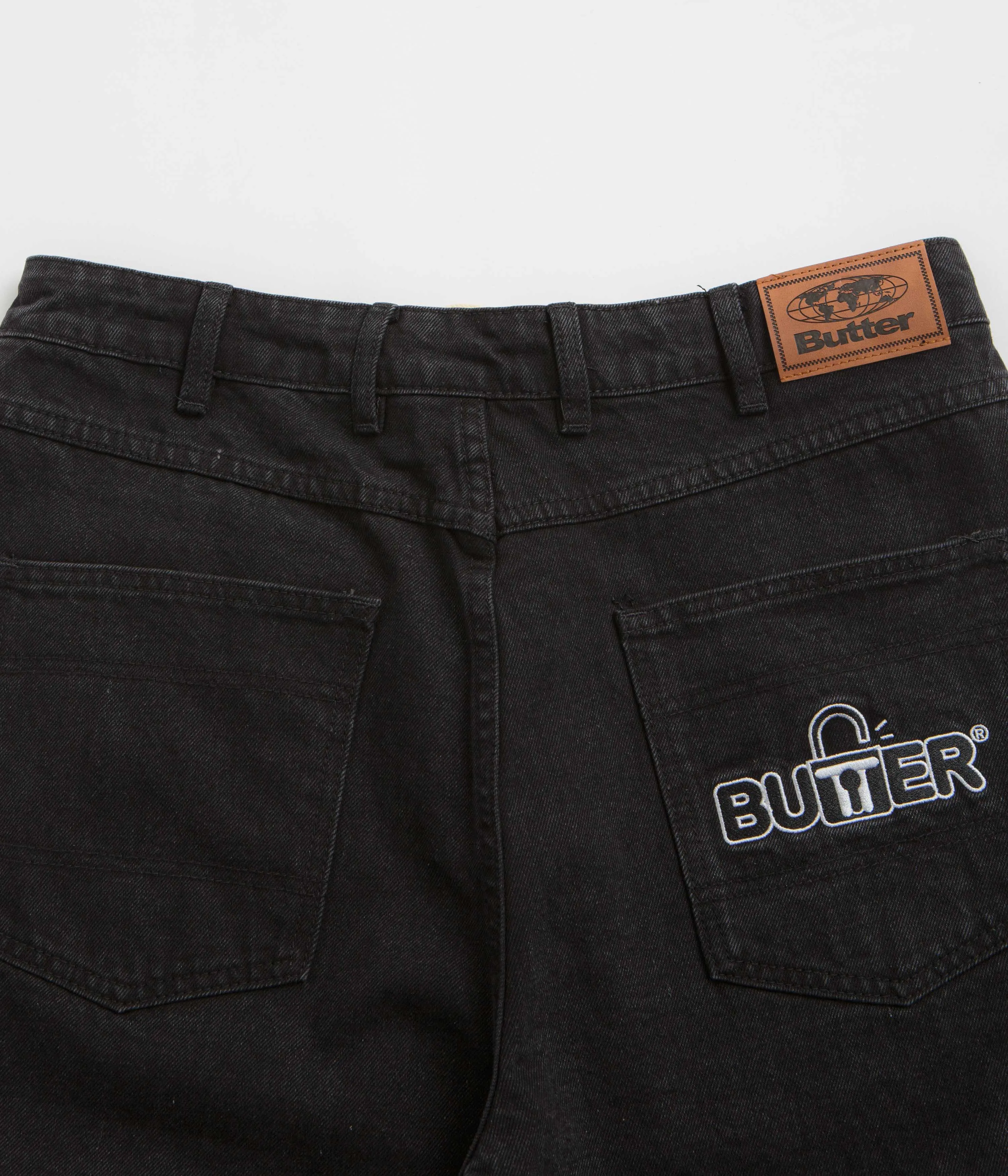 Butter Goods Shorts en Jean Lock - Noir Uni Butter Goods