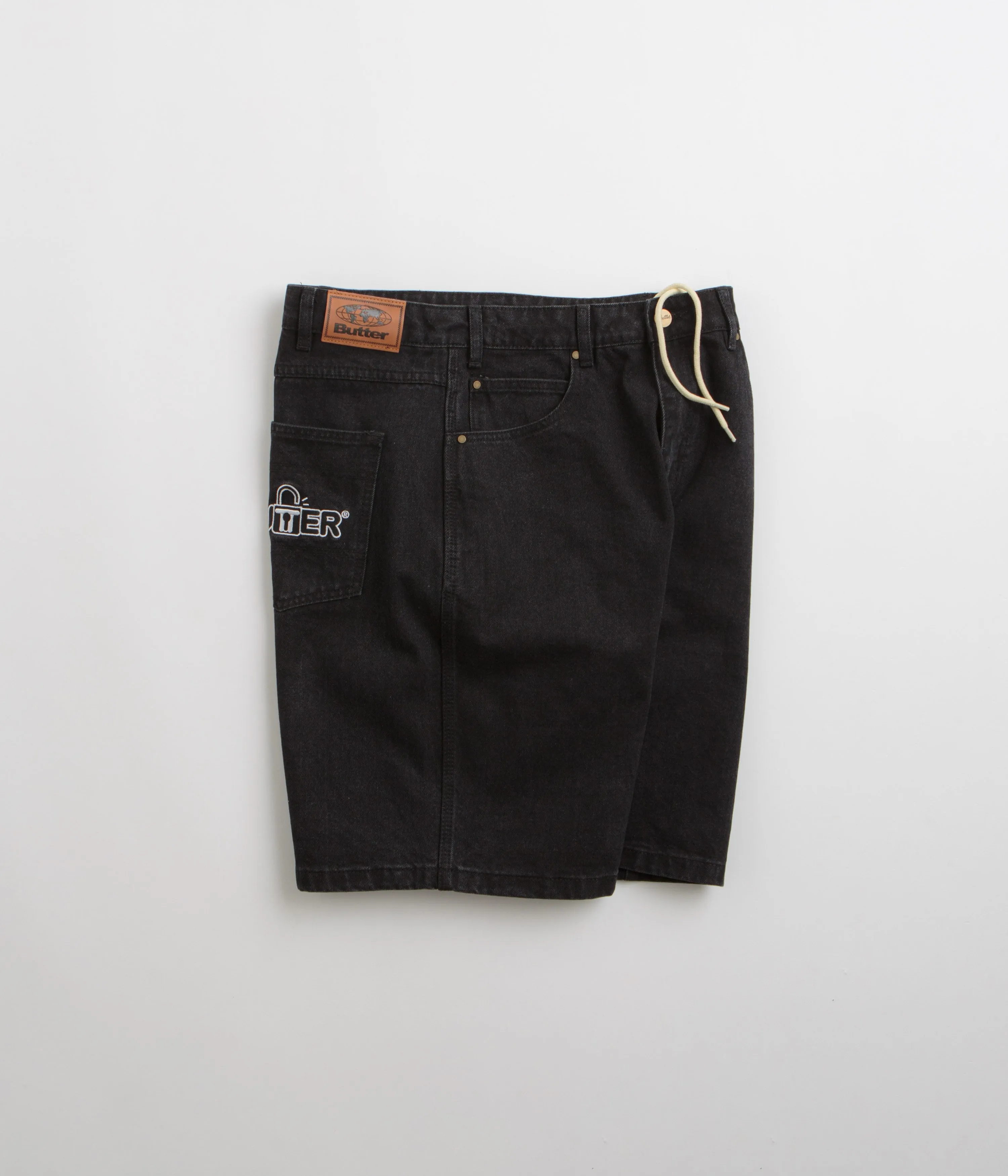 Butter Goods Shorts en Jean Lock - Noir Uni Butter Goods