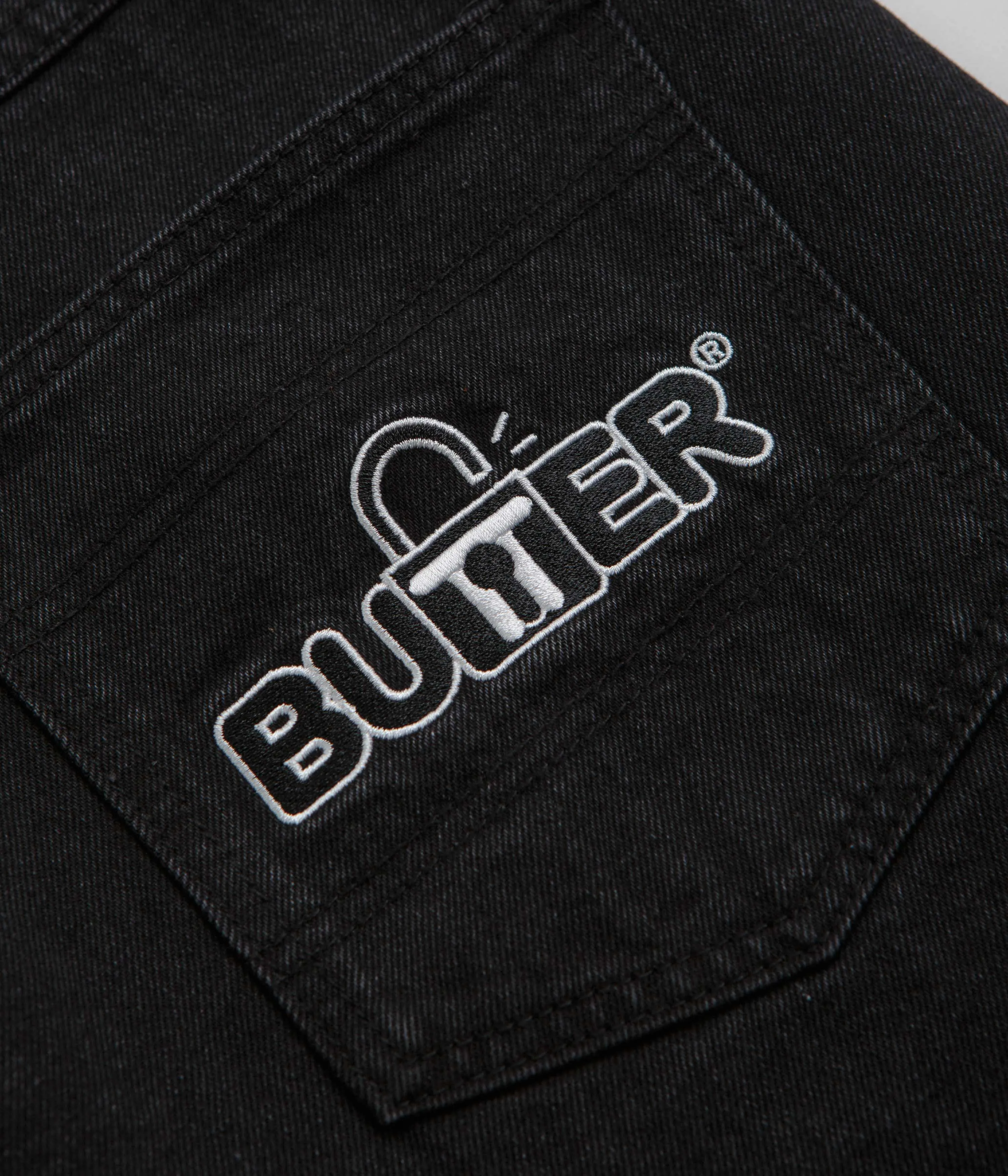 Butter Goods Shorts en Jean Lock - Noir Uni Butter Goods