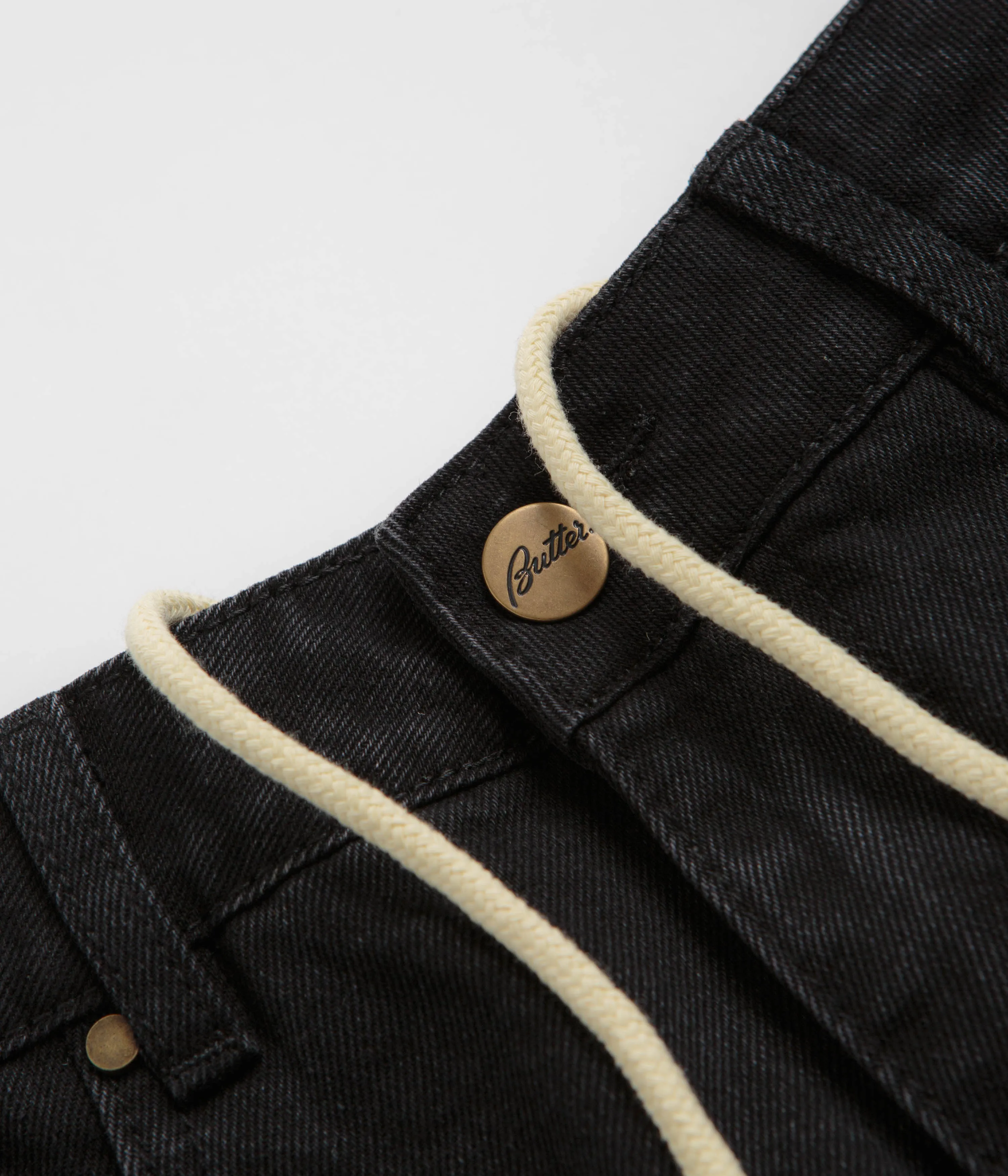 Butter Goods Shorts en Jean Lock - Noir Uni Butter Goods