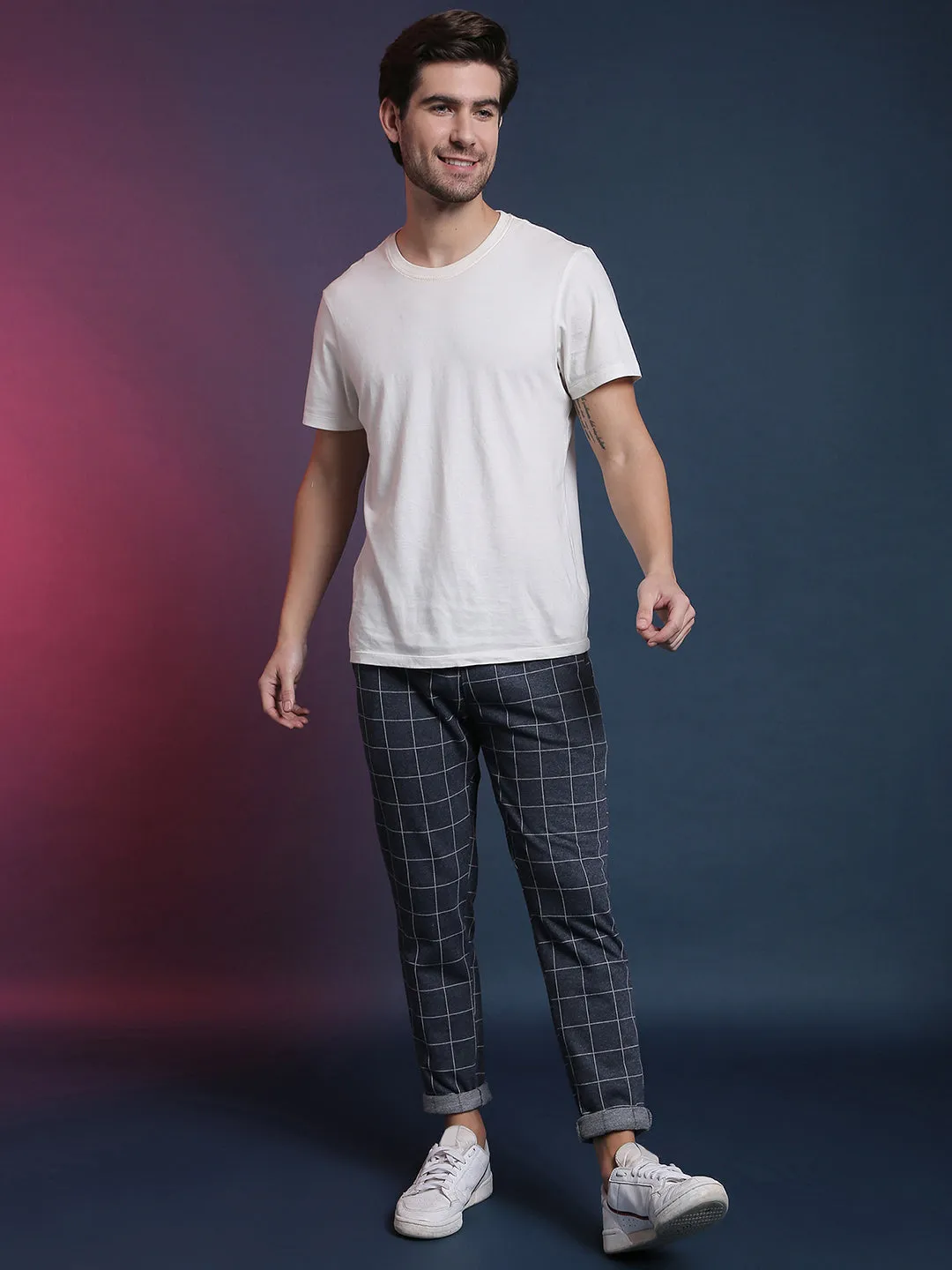 Campus Sutra Joggers à rayures élégants pour hommes