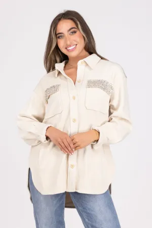 Veste en velours à paillettes pour femmes - Impossible de la manquer