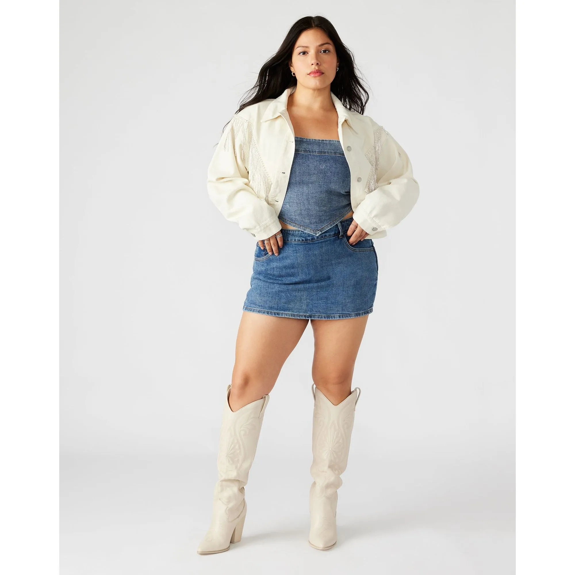 Veste en jean Canyon crème