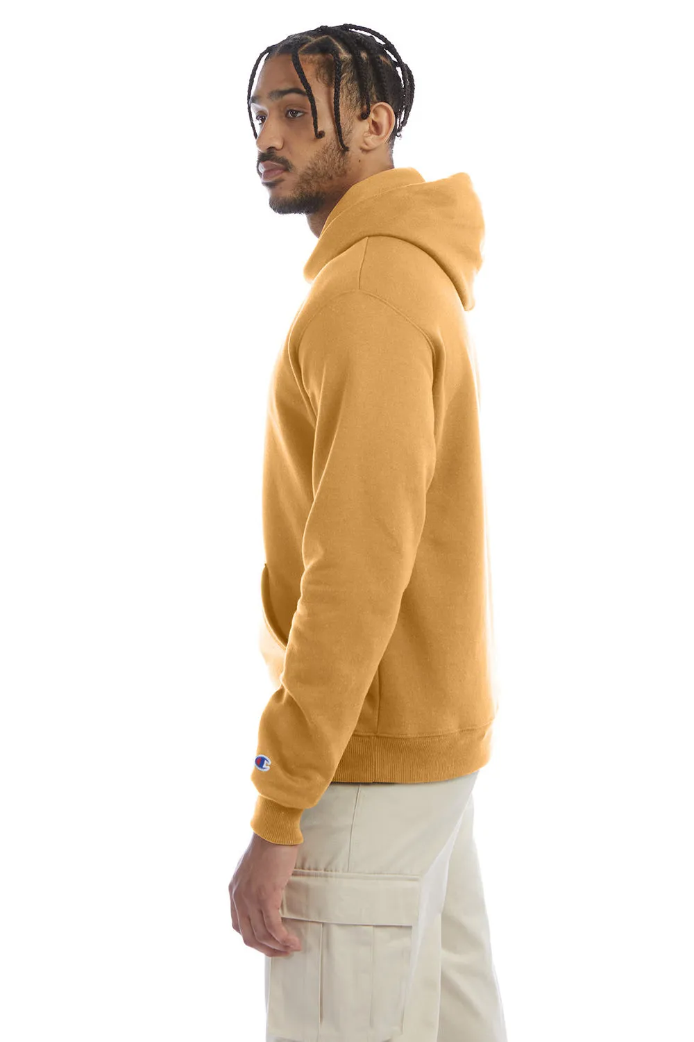 Champion Sweat à capuche pour hommes en polaire double séchage éco anti-humidité avec poche kangourou - Reflet doré