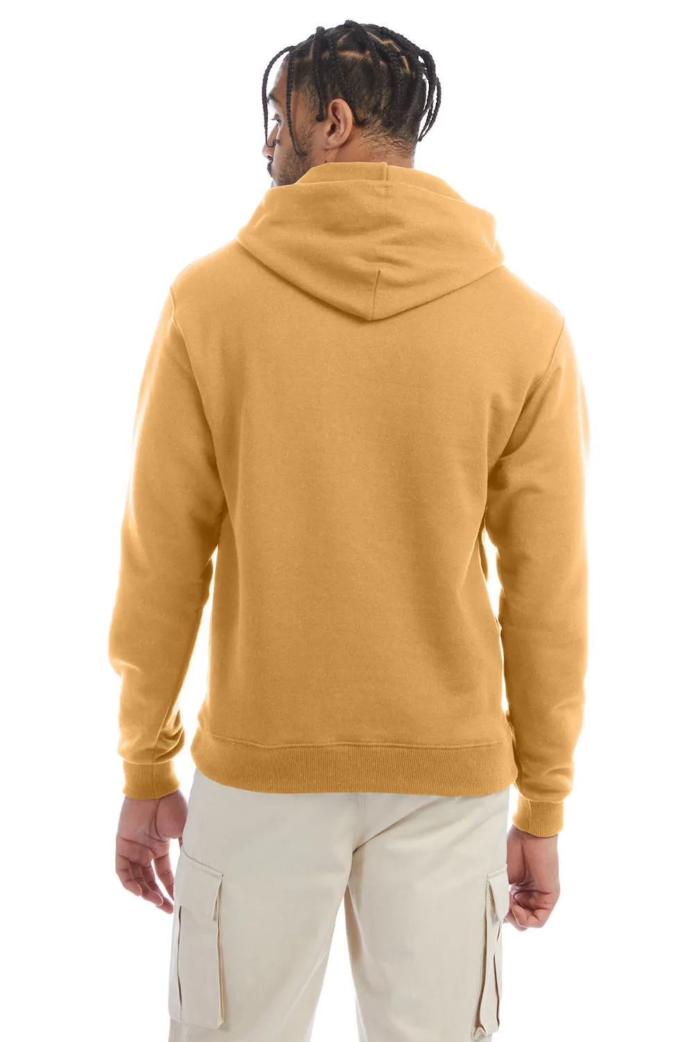 Champion Sweat à capuche pour hommes en polaire double séchage éco anti-humidité avec poche kangourou - Reflet doré