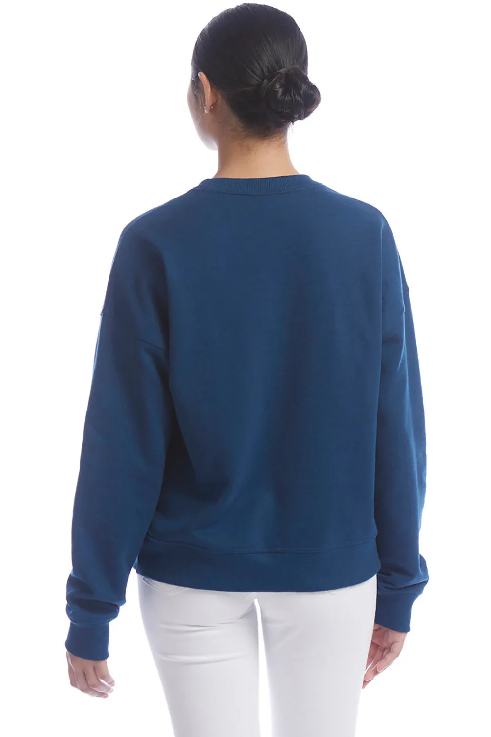 Sweat-shirt à capuche Champion PowerBlend pour femmes - Bleu nuit