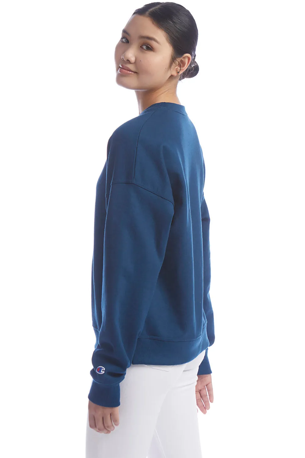 Sweat-shirt à capuche Champion PowerBlend pour femmes - Bleu nuit