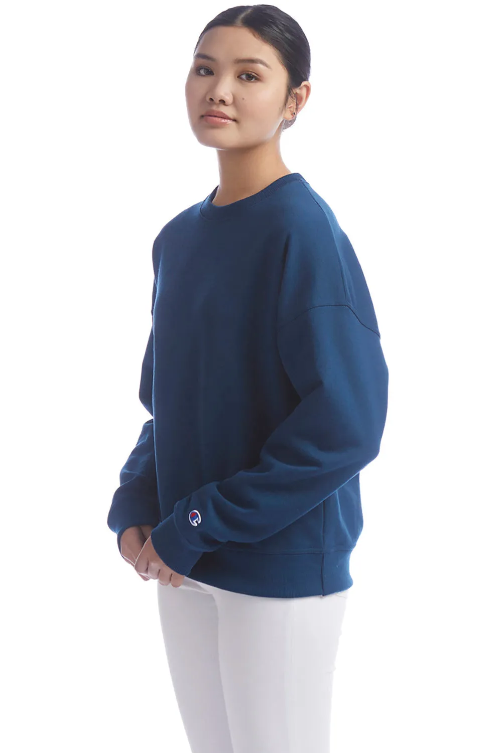 Sweat-shirt à capuche Champion PowerBlend pour femmes - Bleu nuit