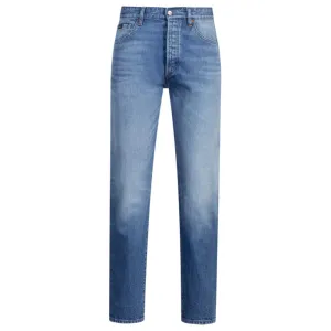 Jeans classiques en denim bleu extensible et confortable
