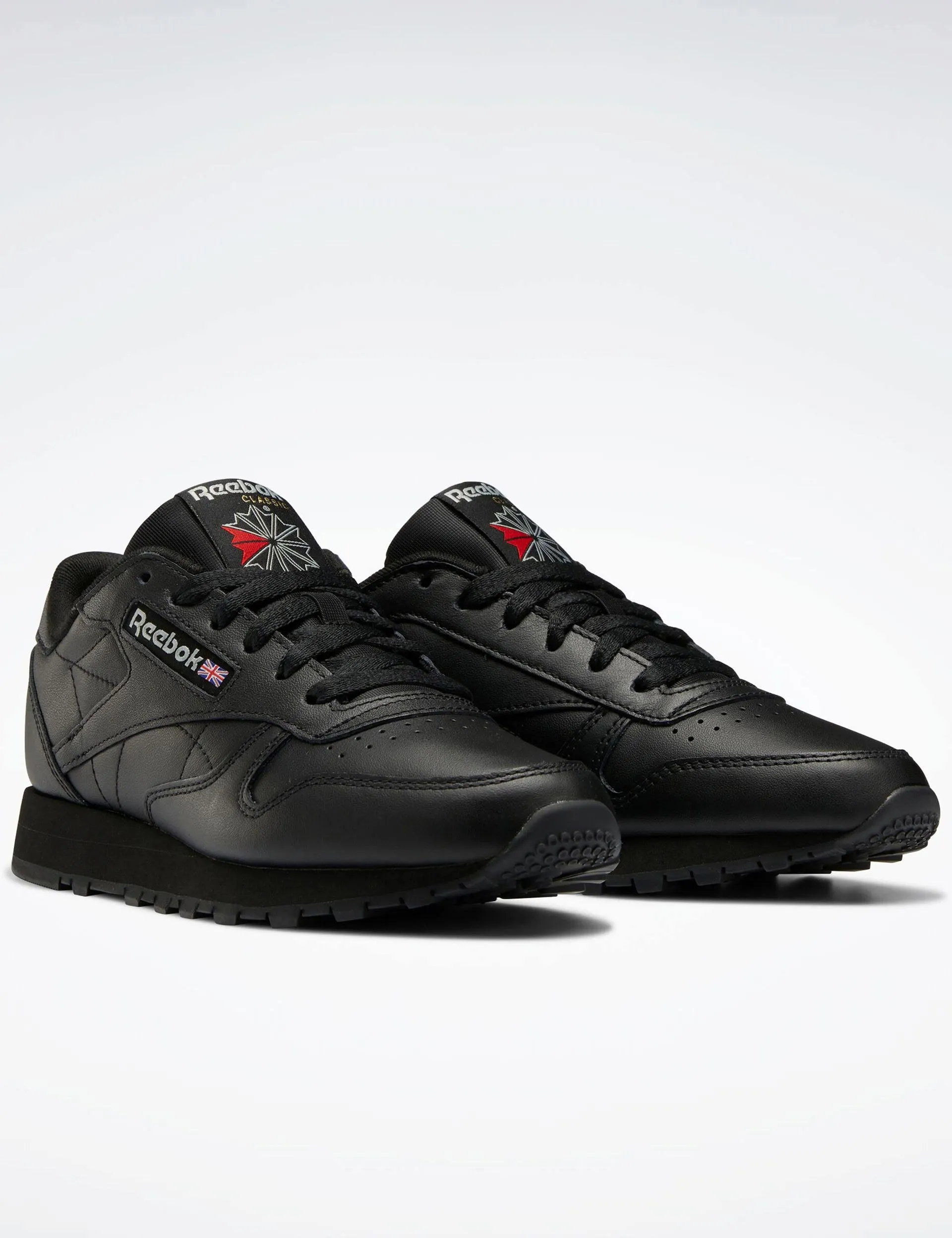 Chaussures en cuir classique - Noir de base/Gris pur 5