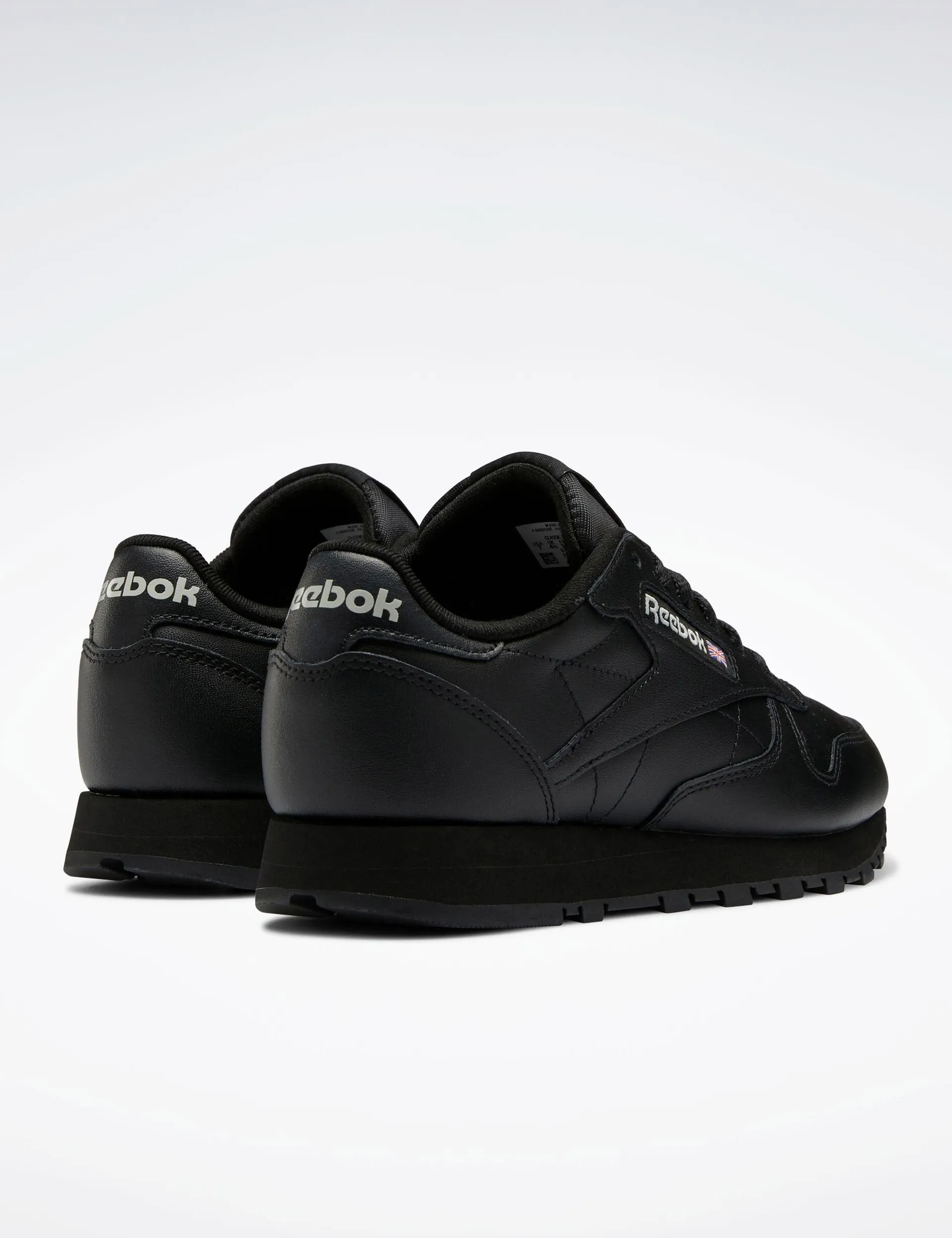 Chaussures en cuir classique - Noir de base/Gris pur 5