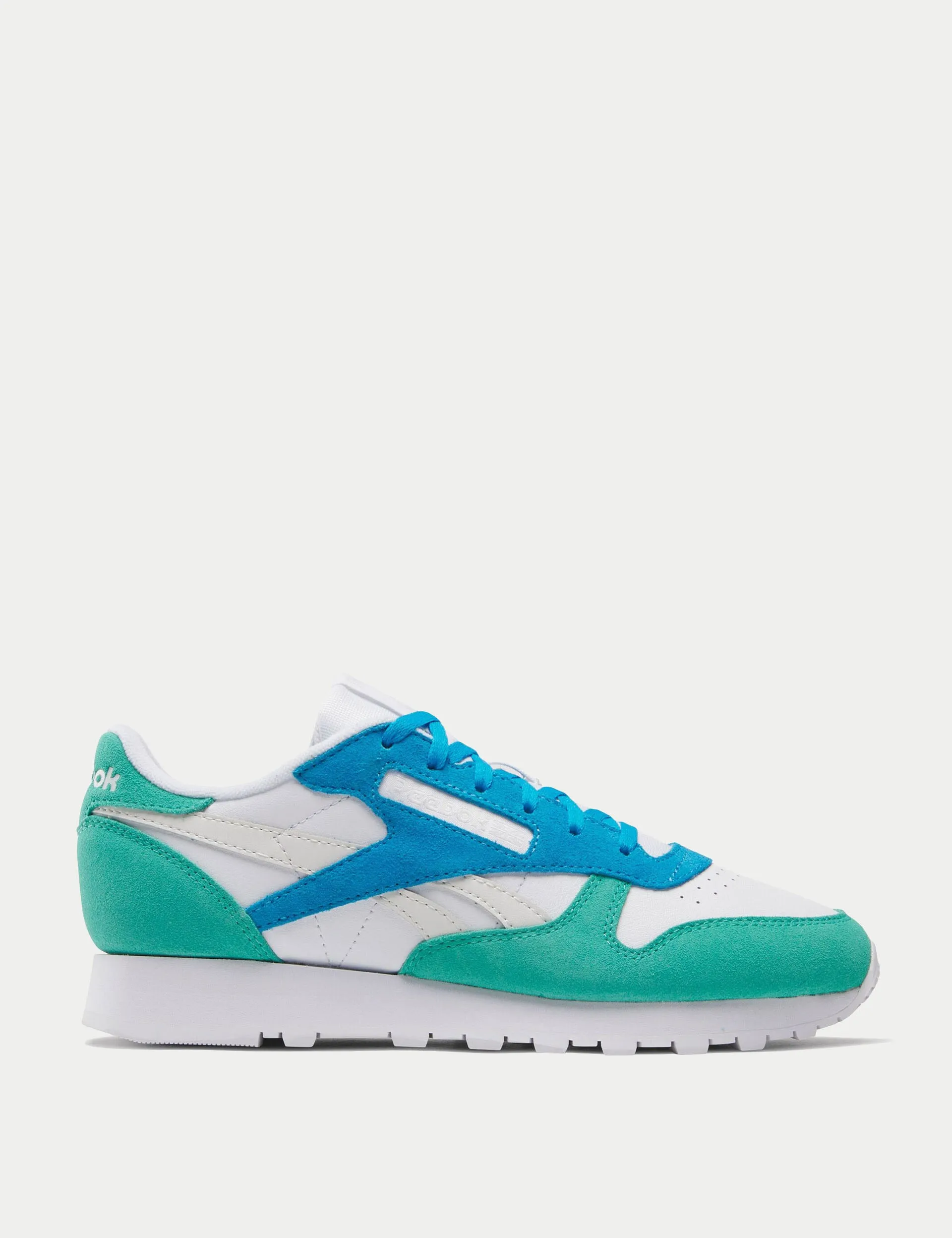 Chaussures en cuir classique - Blanc/Vert Dynamique/Gris