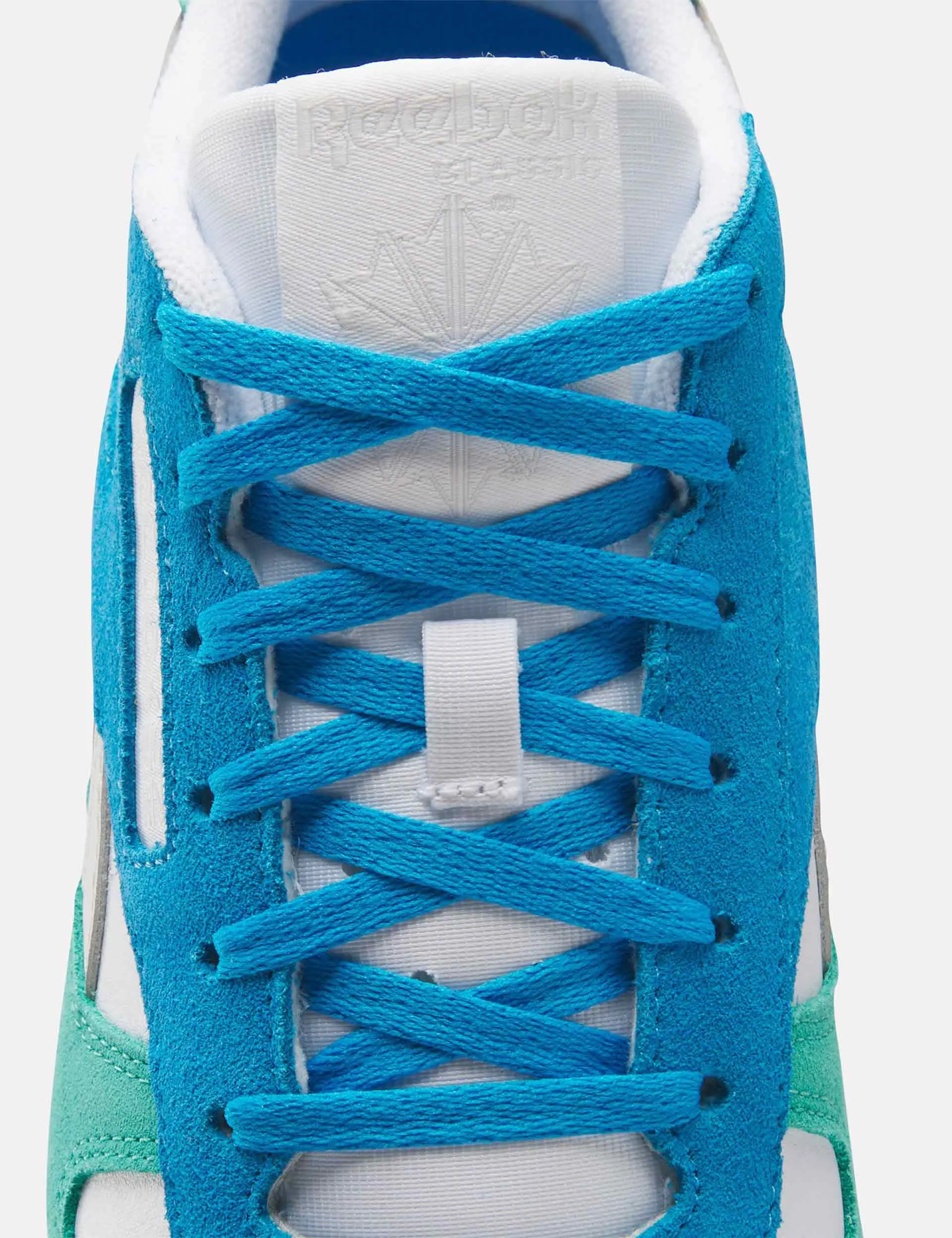 Chaussures en cuir classique - Blanc/Vert Dynamique/Gris