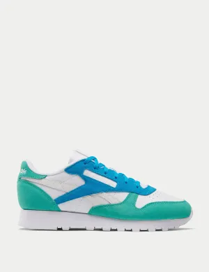 Chaussures en cuir classique - Blanc/Vert Dynamique/Gris