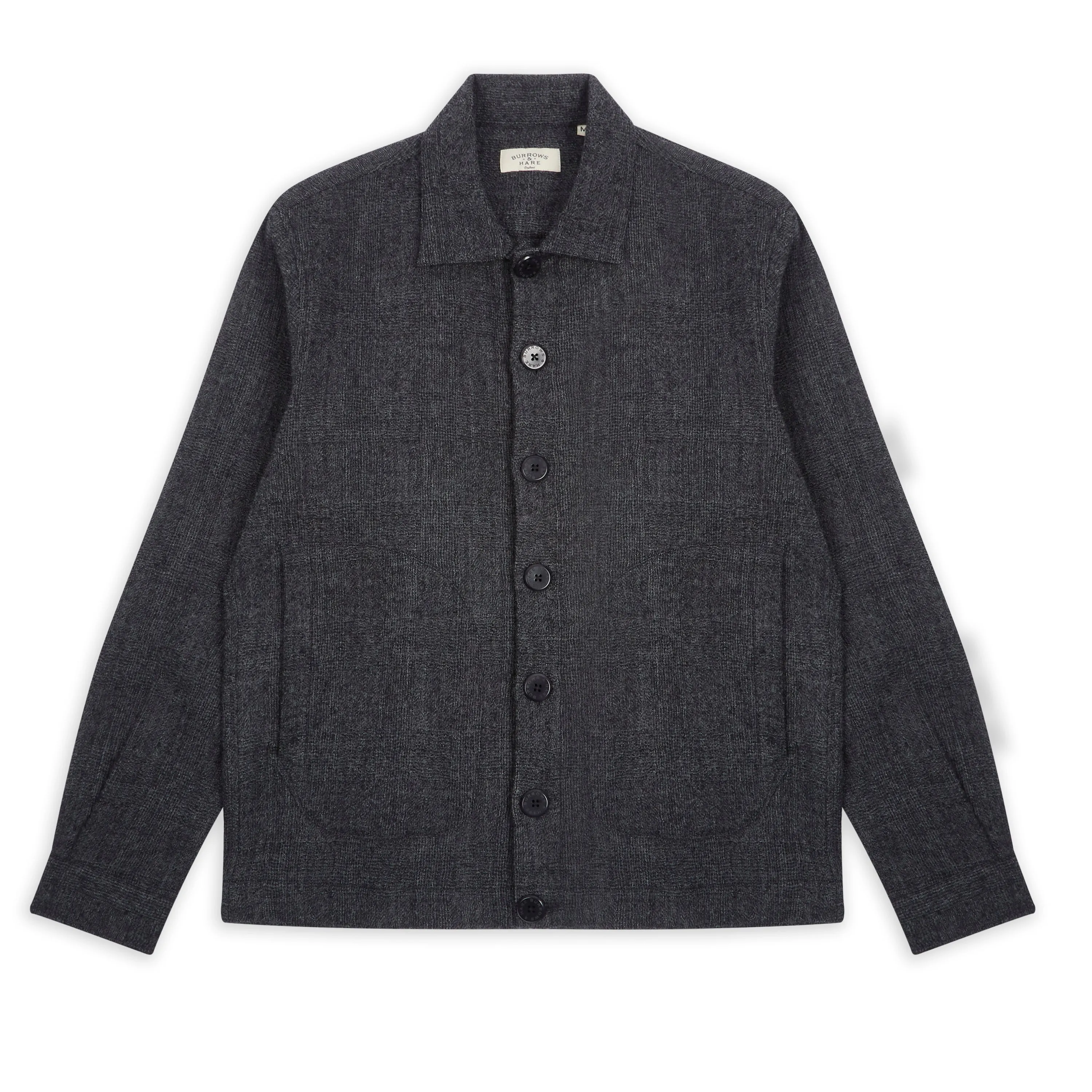 Vêtements Burrows And Hare Veste en laine James - Gris foncé