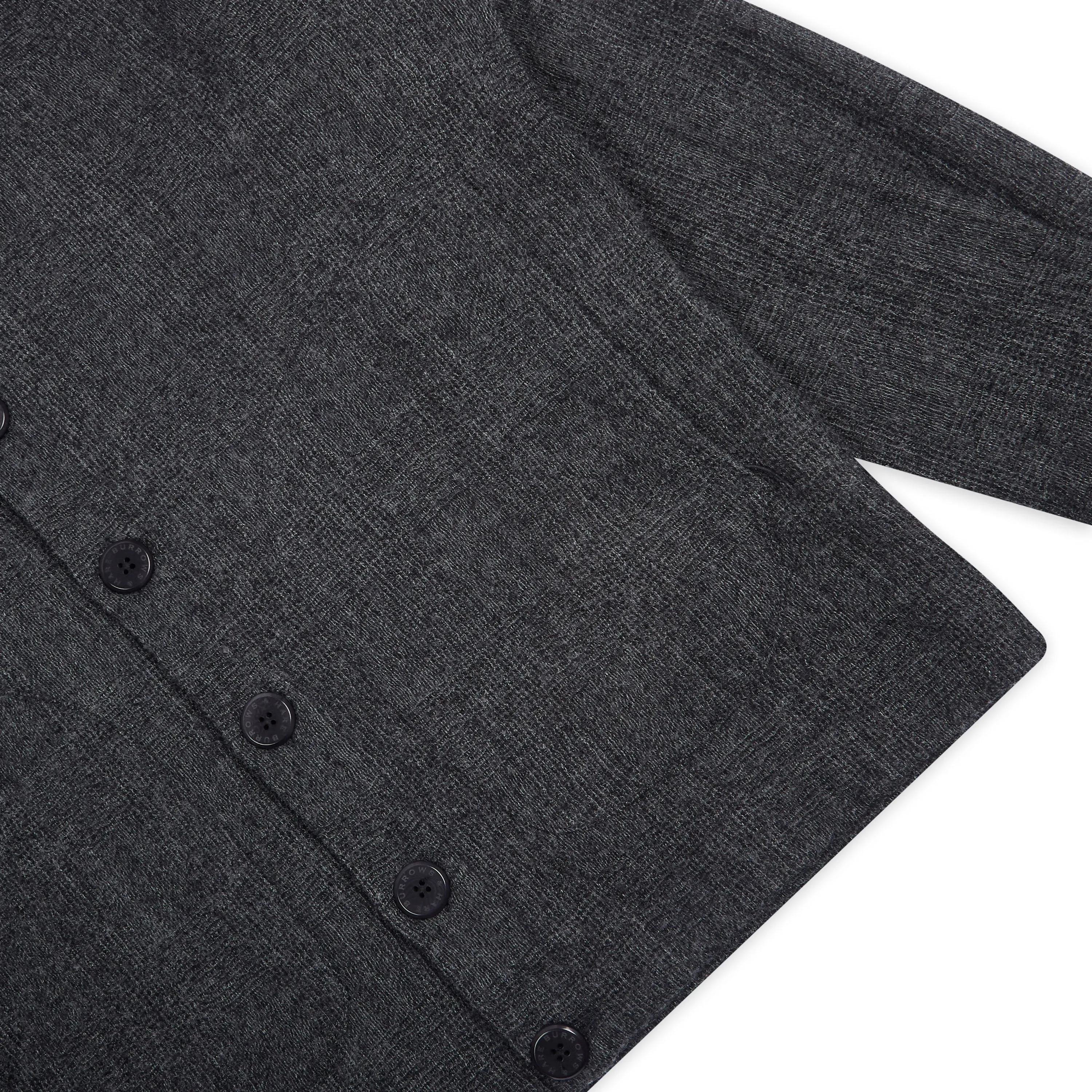 Vêtements Burrows And Hare Veste en laine James - Gris foncé