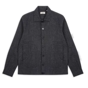 Vêtements Burrows And Hare Veste en laine James - Gris foncé