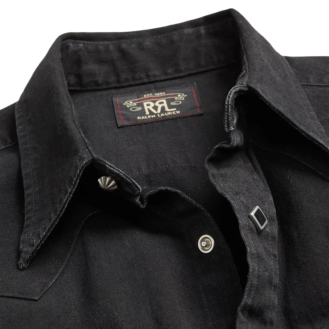 Vêtement RRL par Ralph Lauren Homme RRL par Ralph Lauren Chemise Western en Denim Slim Fit Noir