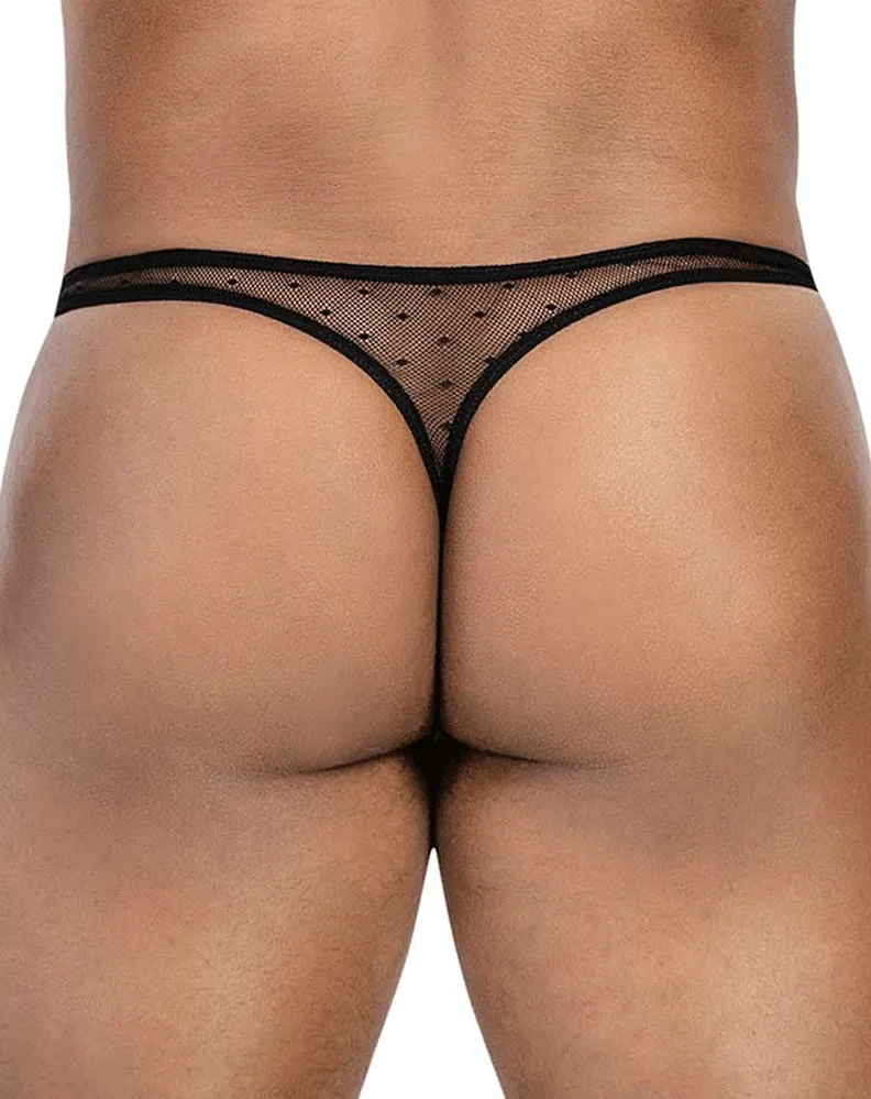 Sous-vêtements intelligents pour hommes Clever 100008 3 pièces Strings australiens latins Noir-orange-noir