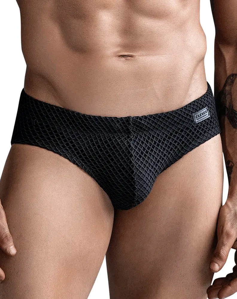Sous-vêtements intelligents pour hommes Clever 1743 Maillot de bain slip Island Noir